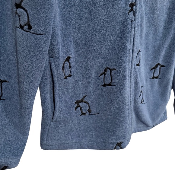 Woolrich Embroidered Penguin Fleece Full Zip Jacket Size Small - Picture 2 of 5